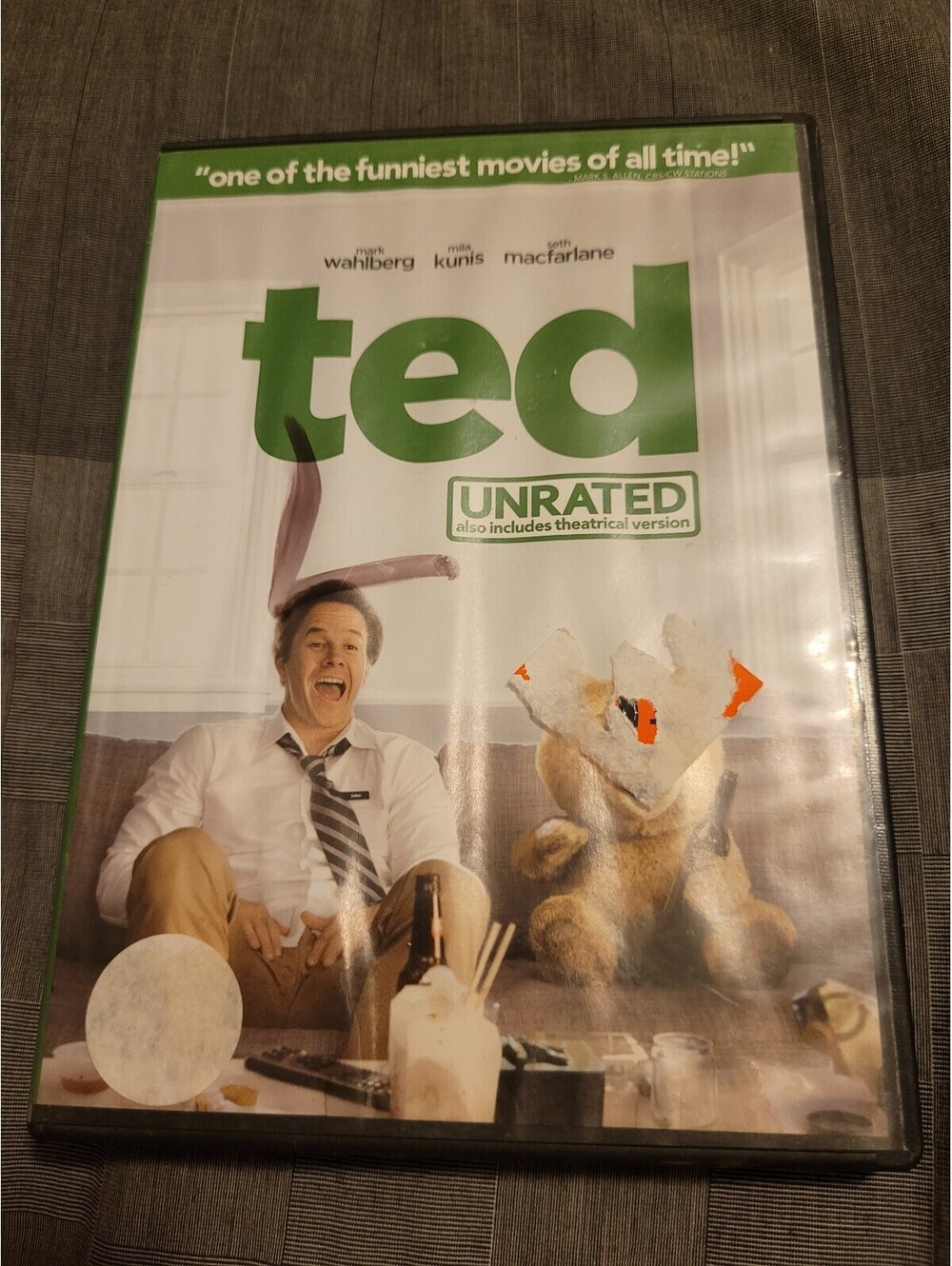 Ted Unrated DVD Mark Wahlberg Mila Kunis Seth MacFarlane